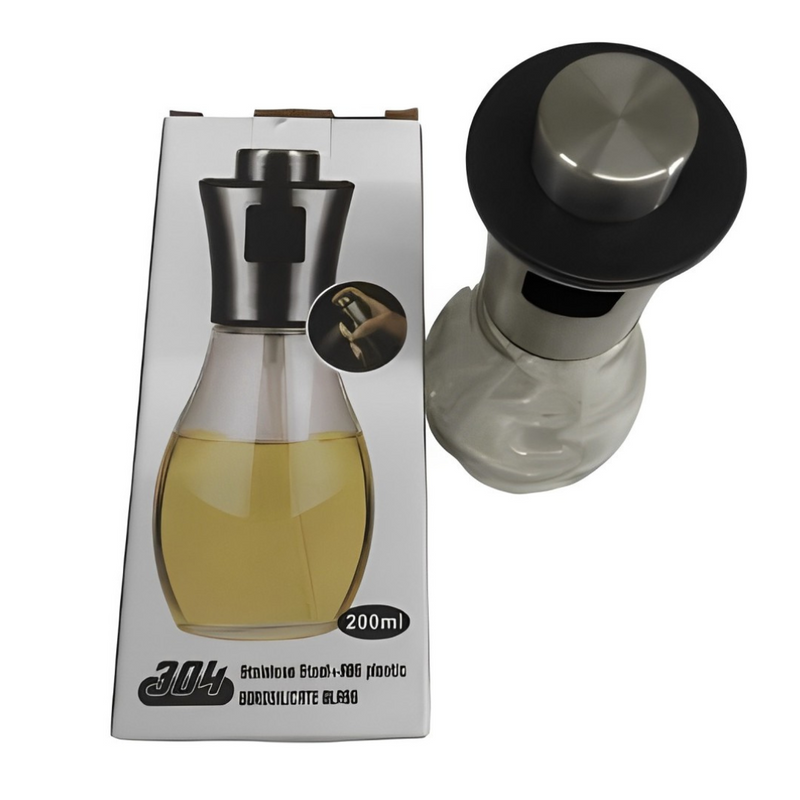 Spray Pulverizador de Azeite Vidro Inox 200ml  LE-5289